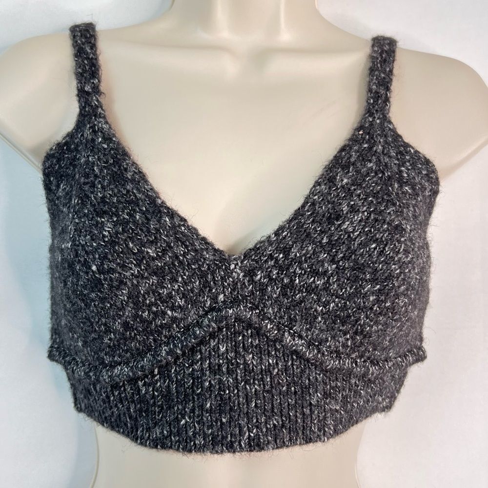 Zara Gray Knit Bra